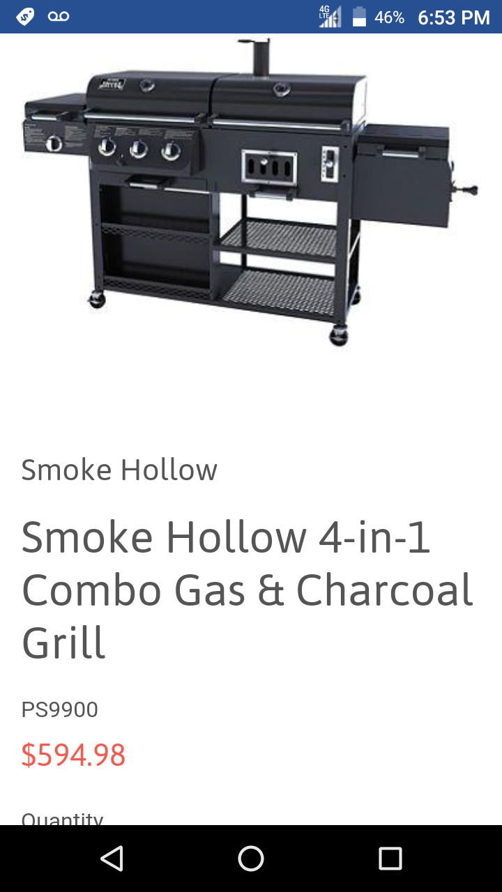 BBQ grill smoke hollow