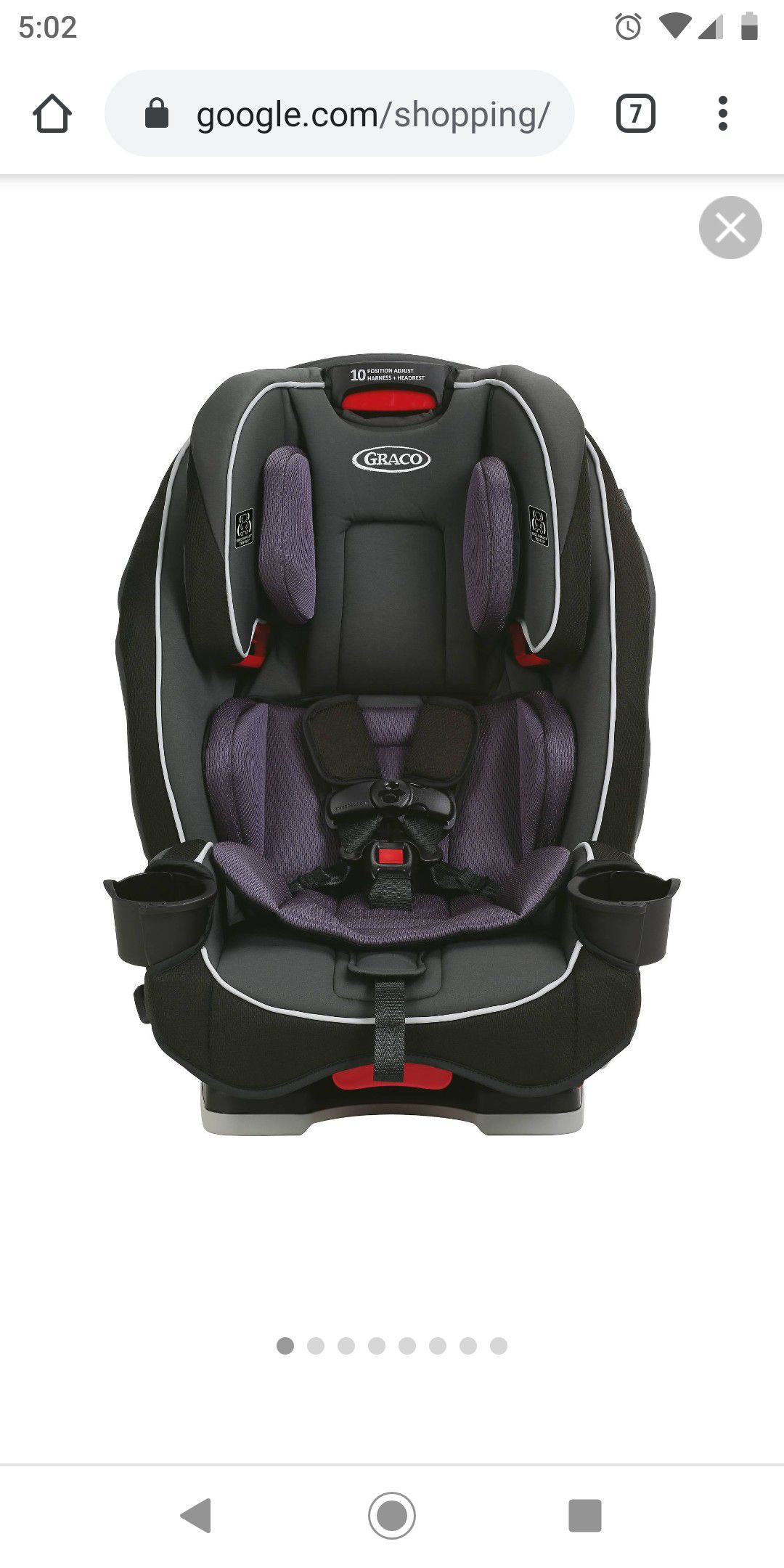 (New ) Graco SlimFit All-in-One Convertible Car Seat in Anabele