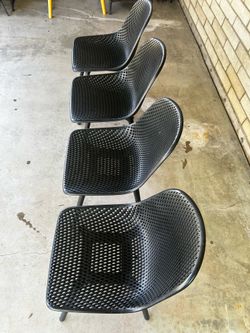 Modern plastic chairs- set of 4