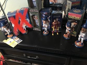 Collection of dodger bobble heads