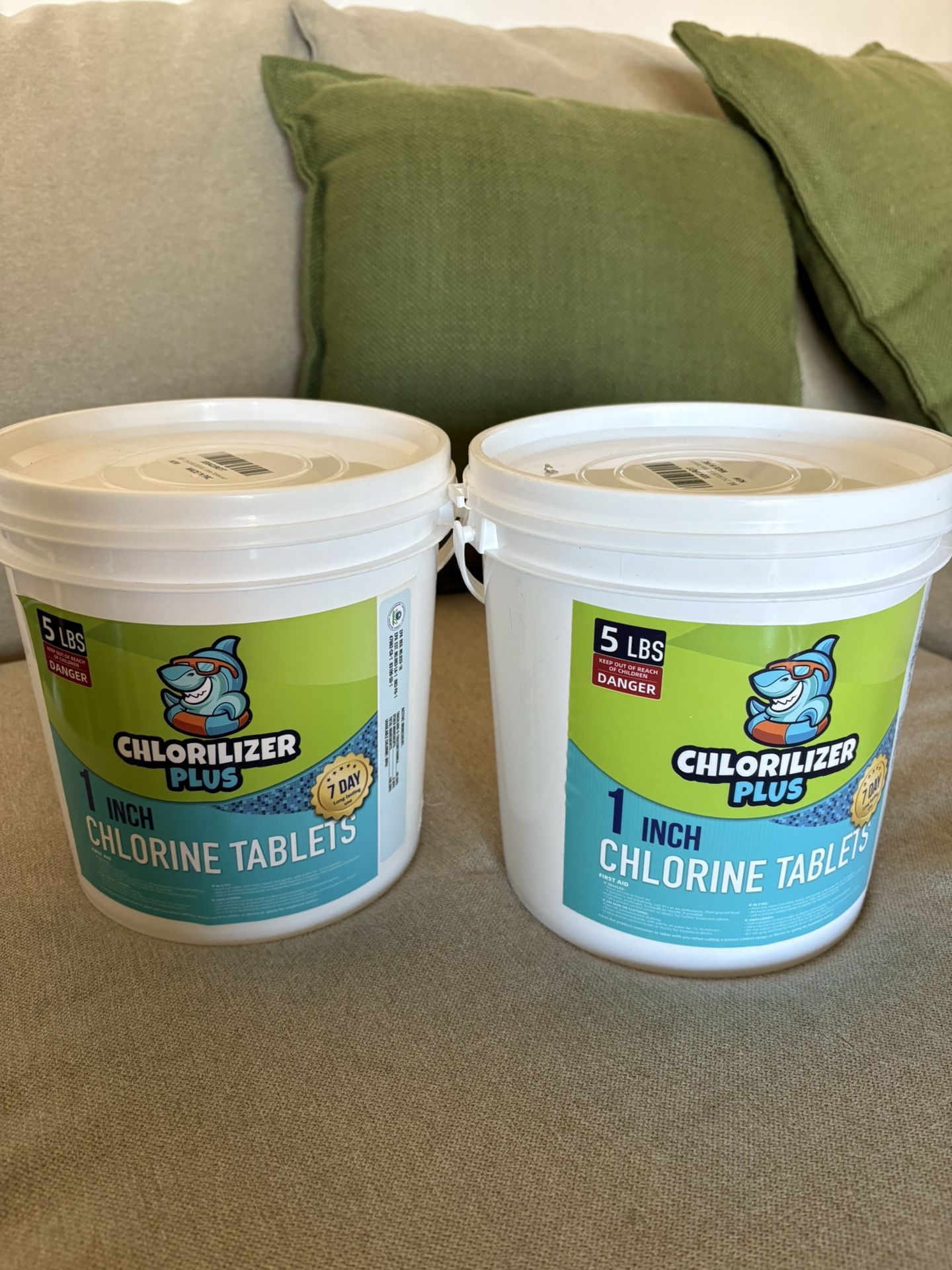 1 Inch Chlorine Tablets 5 Lb per bucket