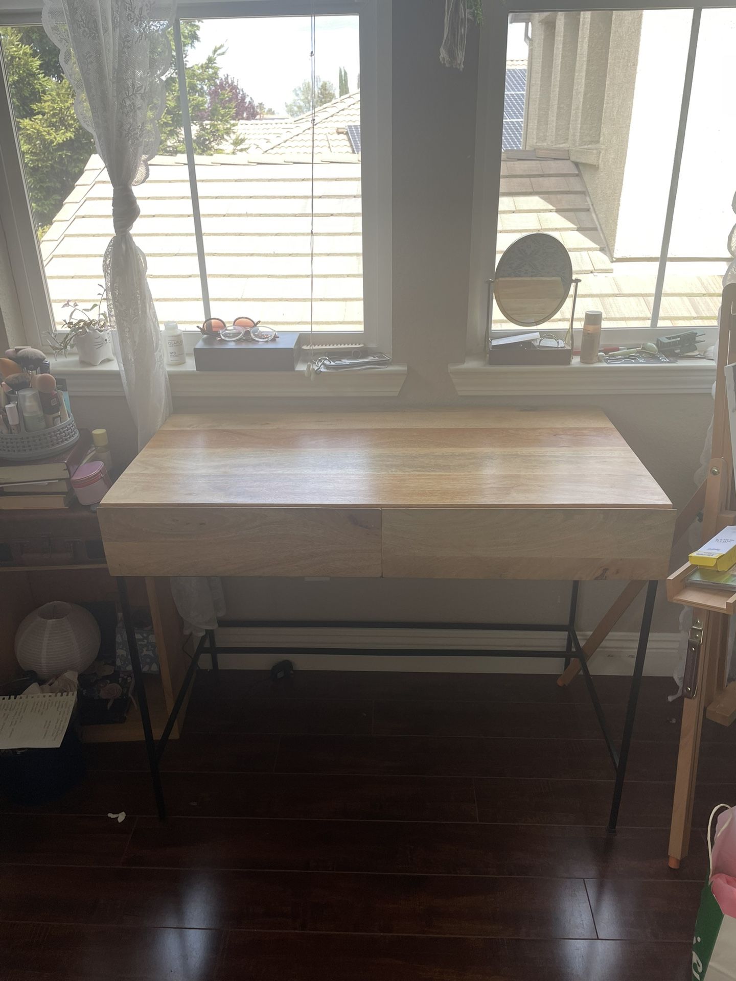Wooden Desk And Chair LIKE NEW