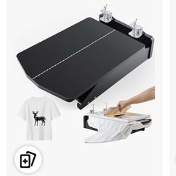 Caydo Screen Printer, 1 Color 1 Station Silk Screen Printing Press, Unique Hinge Design Wood Screen Printing Table for T-Shirt DIY Printing and Screen