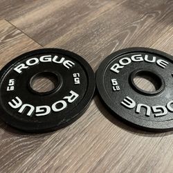 Rogue Fitness Calibrated 5 lb  Steel Plates Pair