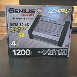 Genius GTM-80.4D Compact Amplifier 