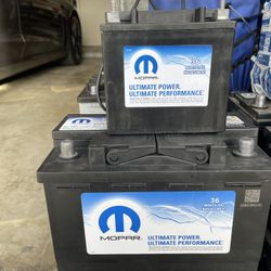 car battery AGM group size 48 H6 plus auxiliary battery