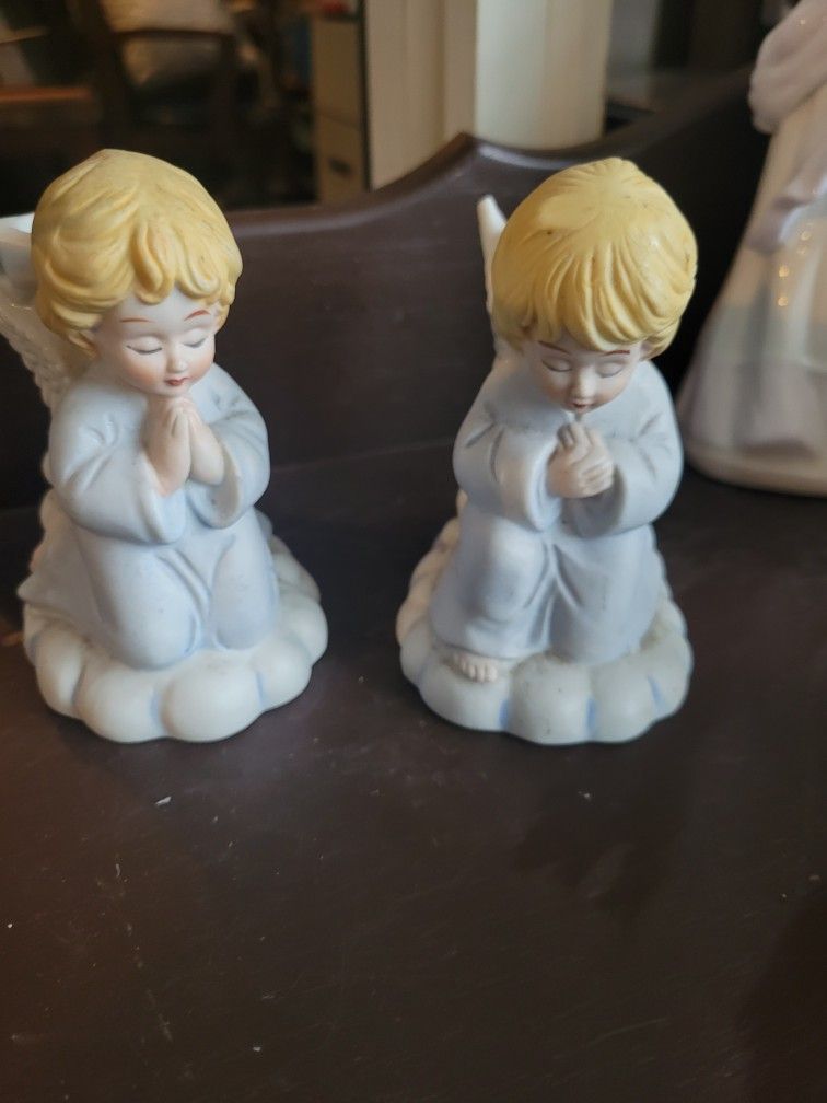 Pair Of Angel Candle Holder