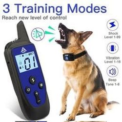 AZARI 2 Dog Training Collar 4 Large medium Small Dogs, 2 COLLARS & Clicker Shock  Vibration Beep for Sale in Fresno, CA