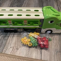 Dino truck with a built in track