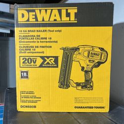 Dewalt 18ga brad nail gun w battery and charger 