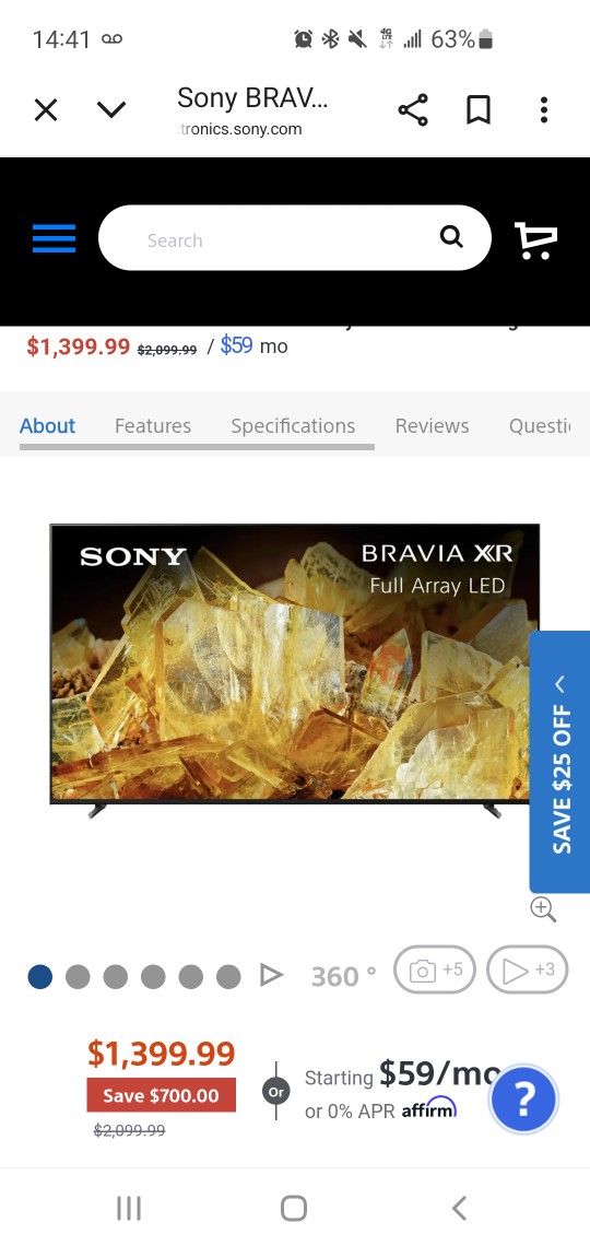 Used TV X90L SONY 85 inch