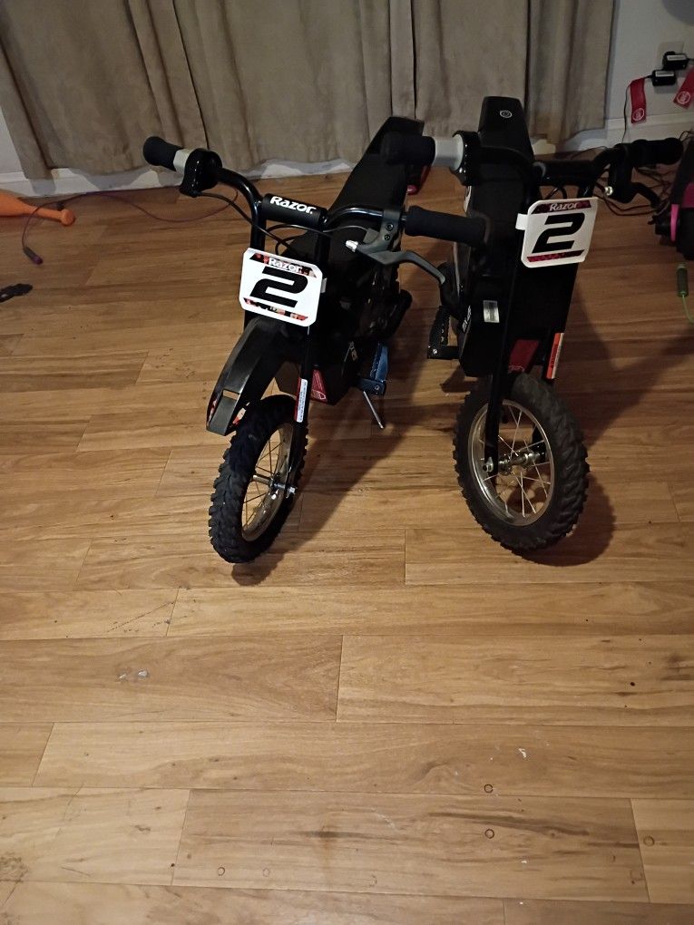 Two Electric Dirt Bikes For Sale