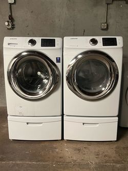 SAMSUNG WASHER AND ELECTRIC DRYER