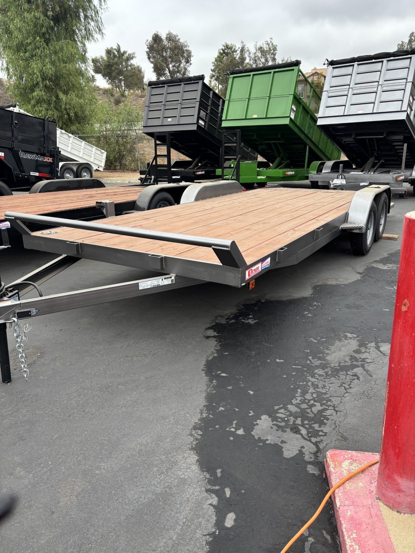 2026 Carson Standard Car Hauler Silver 7x20-2 7K GVWR