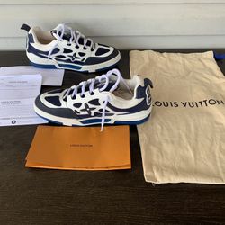 Louis Vuitton Skate Sneaker Blue Mens LV Sz 10