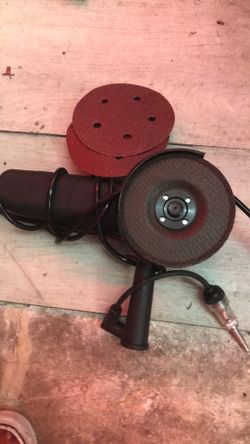Grinder and cutting wire and sanding disk