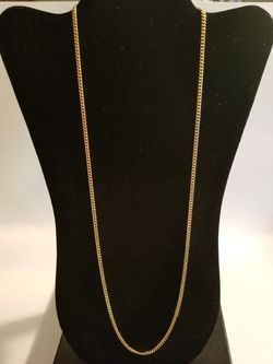 14k gold filled cuban chain.