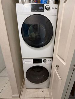 GE 24" Compact Front Load Washer & GE 24" Compact Electric Dryer