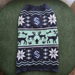 Seattle Kraken Dog Sweater Small/Medium