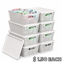 [NEW] Small Stackable Storage Basket - 💲1.50 Each / 💲12 for 8-Pack