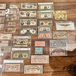 Massive Collection of Antique Paper Currency, Bonds & Historic Certificates 
