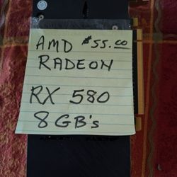  AMD RADEON RX 580 GPU