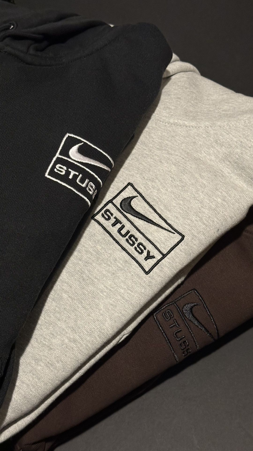 Stussy x Nike FW Zip Up Hoodies