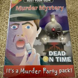 Cheatwell Host Your Own Murder Mystery Game: Dead On Time 2004 Factory Sealed 