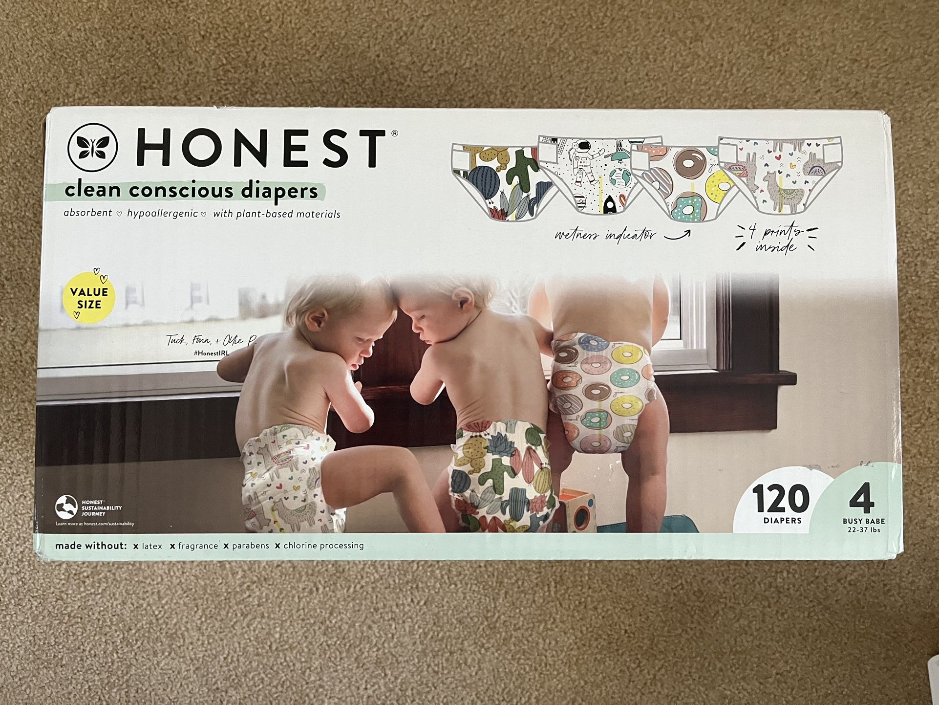Honest diapers Size 4