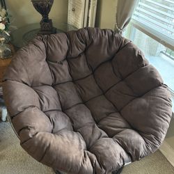 Brown wooden Papasan Chair 