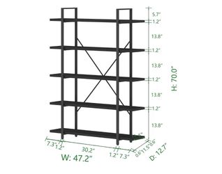 5 tier bookshelf