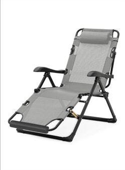 Aluminum Chaise Lounge Chair Outdoor, Foldable & No Assembly Pool Lounge