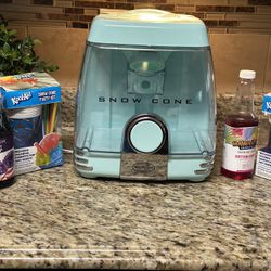 Nostalgia SC7AQ Snow Cone Party Station, Aqua