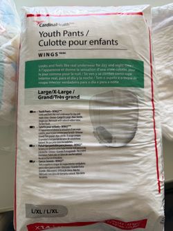 Youth diapers size L /XL lot of 6 packages