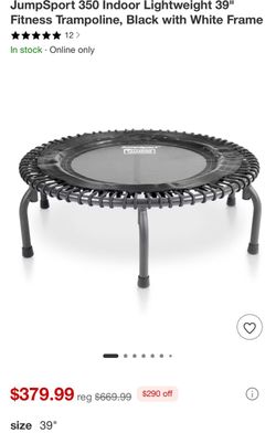 JumpSport Workout Rebounder for Adults, retails over $300 Fitness Trampoline,