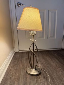 Cheyenne Steel Table Lamp with Fabric Shade