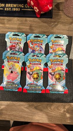 6 Pokemon TCG Journey Together Sleeved Booster Pack - NEW Sealed 🔥🔥