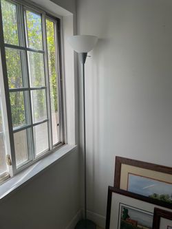 Torchiere Floor Lamp Silver