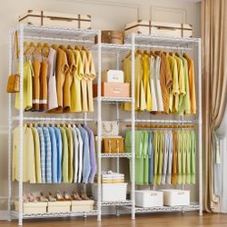Closet Rack Heavy Duty White