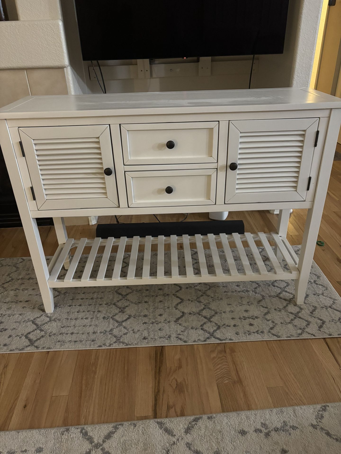 White Console Table