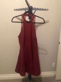 Lulus Skater Dress Size Large Maroon Save over $40!