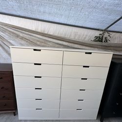 White Ikea Nordli Dresser 