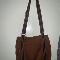 Hermes Brown Canvas Fourre Tout Tote Bag