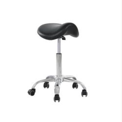 Black Swivel Chair Without Backrest