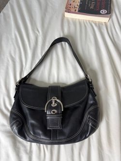 Vintage Coach Black Leather Soho Bag