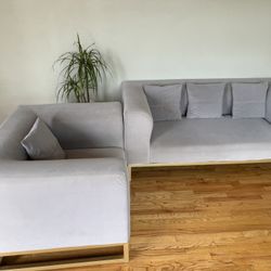 Elegant Grey Couches