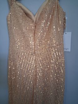 Gold gala dress