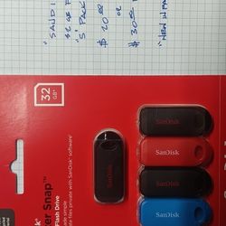 FLASH DRIVE 5 PACKS 32GB 
