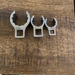 Snap-On - (3) 3/8” Drive - 12 Pt. Crows Feet (7/8”,5/8”, 9/16”)