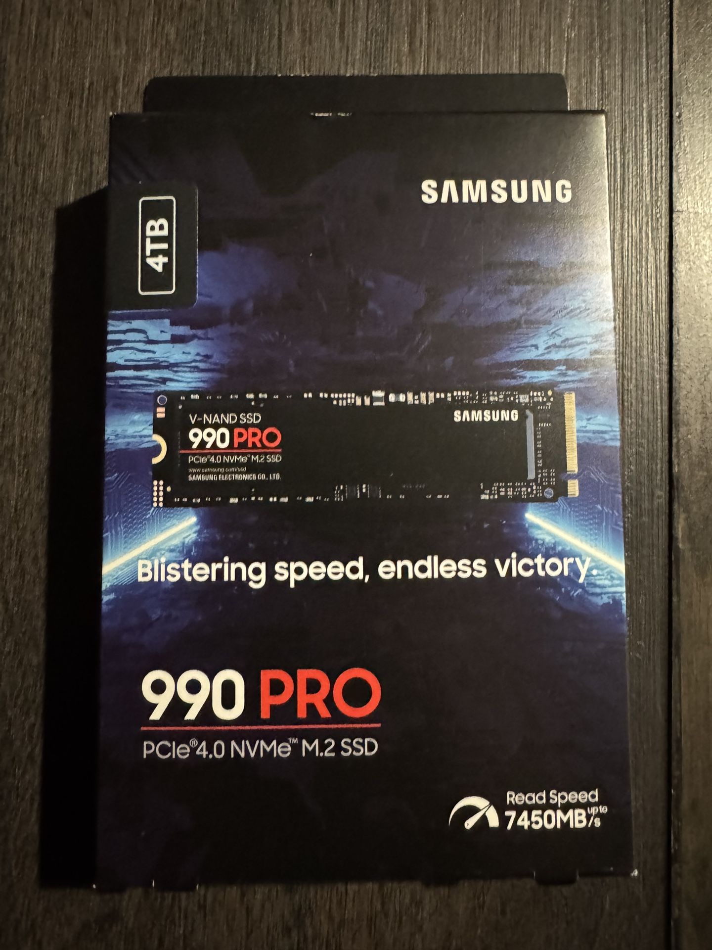 990 Pro Pcle 4.0 NvMe M.2 SSD 4 TB